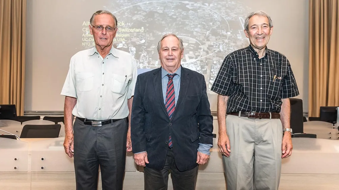Peter van Nieuwenhuizen, Sergio Ferrara  i Daniel Z. Freedman / CERN