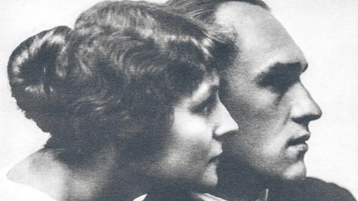 Jarosław Iwaszkiewicz z żoną Anną, Warszawa 1922-23. / Fot. Karol Pecherski / EAST NEWS
