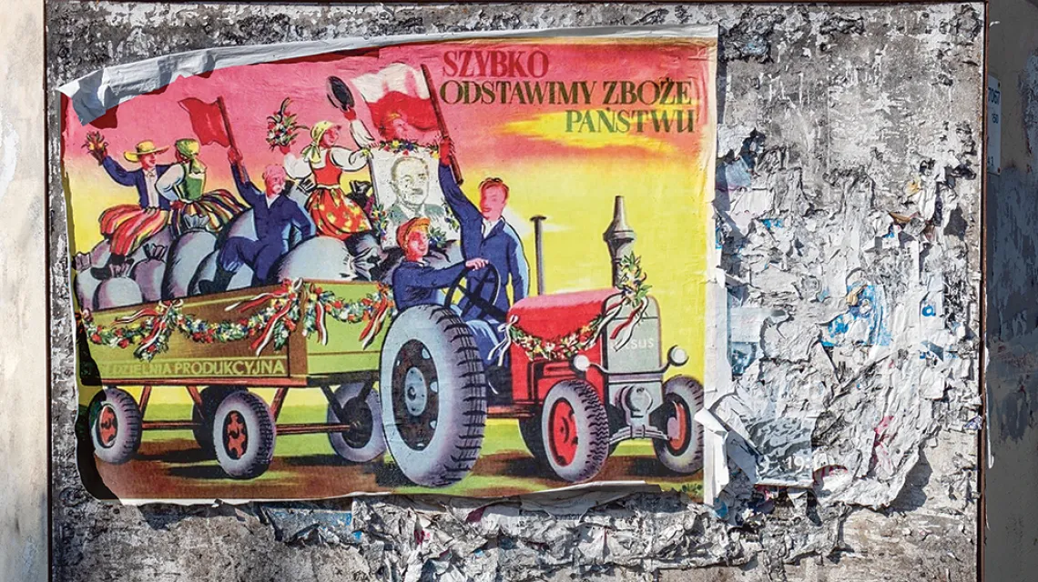 Plakat propagandowy z czasów stalinowskich / DOMENA PUBLICZNA / TP