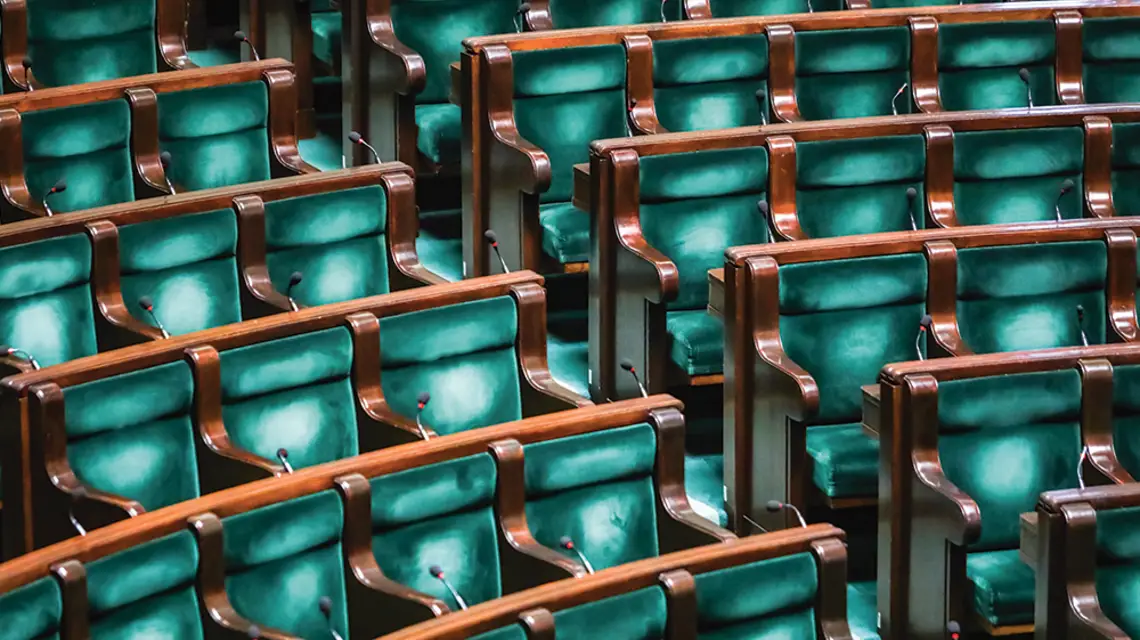 Sala posiedzeń Sejmu. Warszawa, 2 stycznia 2023 r. / ADAM BURAKOWSKI / REPORTER