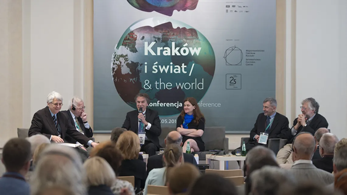 Konferencja „Kraków i świat”, panel „Kraków w Europie Środka”, Międzynarodowe Centrum Kultury, Kraków, 30 maja 2016 r. / Fot. Paweł Mazur