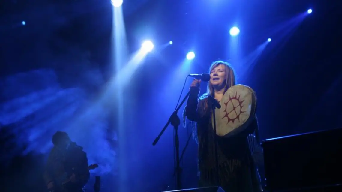Mari Boine na Festiwalu Ethno Port Poznań 2009 /fot. Bartek Dobroch / 