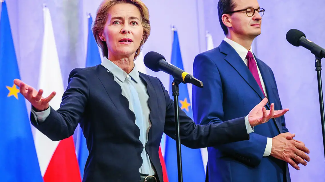 Wizyta przewodniczącej Komisji Europejskiej Ursuli von der Leyen w Warszawie, 25 lipca 2019 r. Fot. ANDRZEJ IWAŃCZUK / REPORTER / 