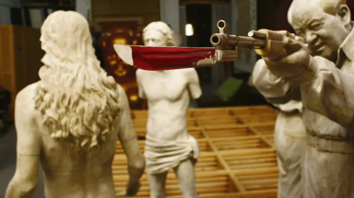 Instalacja „Execution of Christ” braci Gao / fot. Mariusz Chudy / 