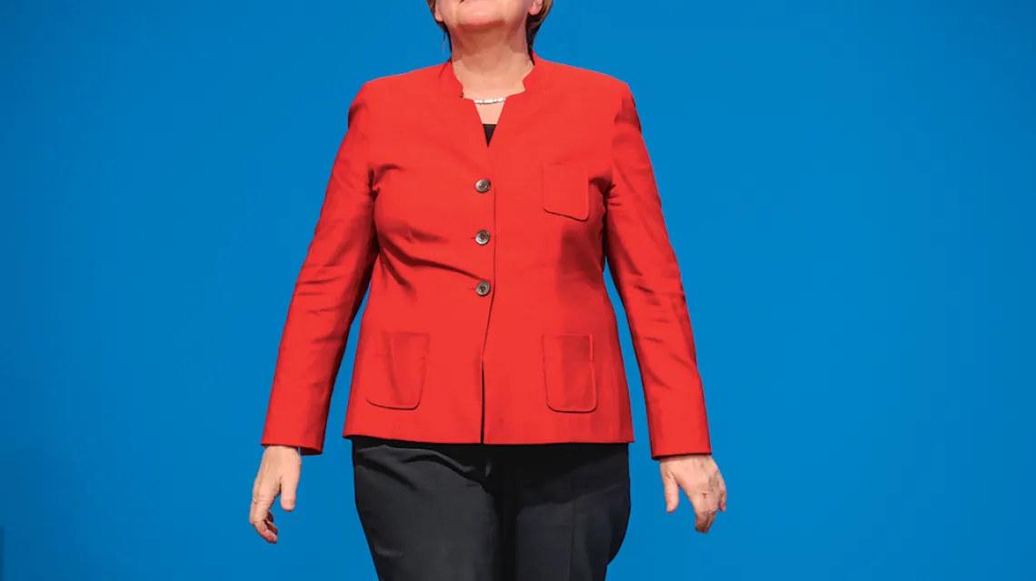 Angela Merkel po wygłoszeniu przemówienia na 29. federalnym kongresie CDU. Essen, 6 grudnia 2016 r. / SEAN GALLUP / GETTY IMAGES