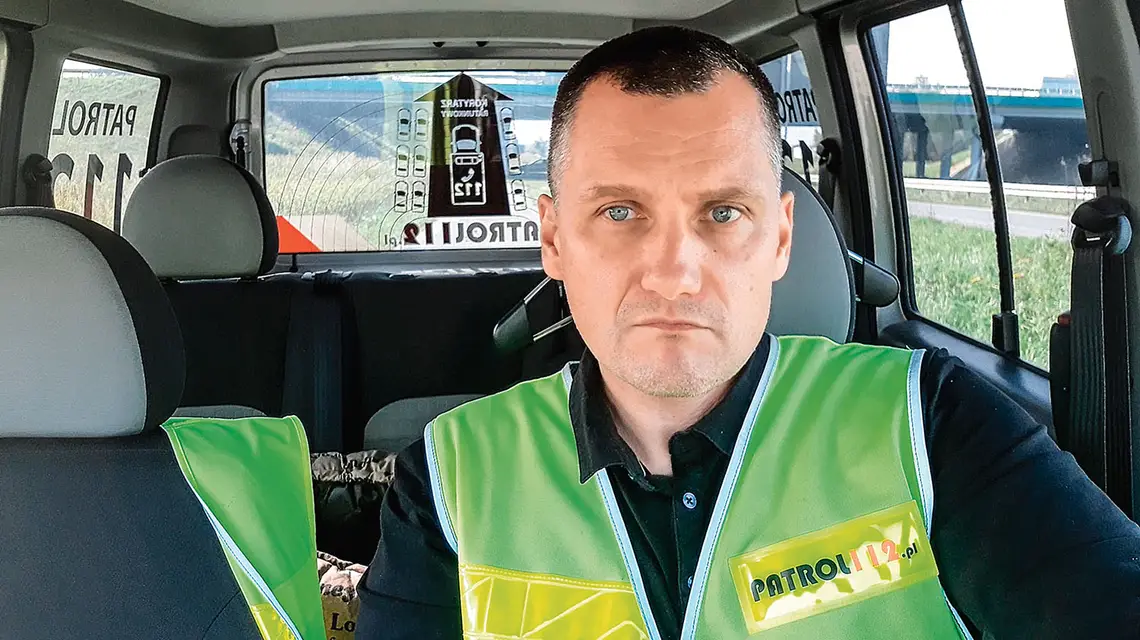 Krzysztof Lis na patrolu / ARCHIWUM PRYWATNE