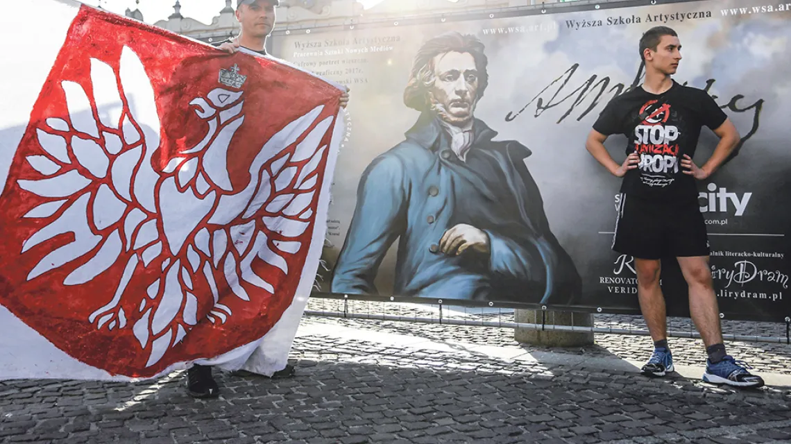 Manifestacja przeciwko islamizacji Europy, Kraków, 3 czerwca 2017 r. / Jakub Porzycki / Agencja Gazeta
