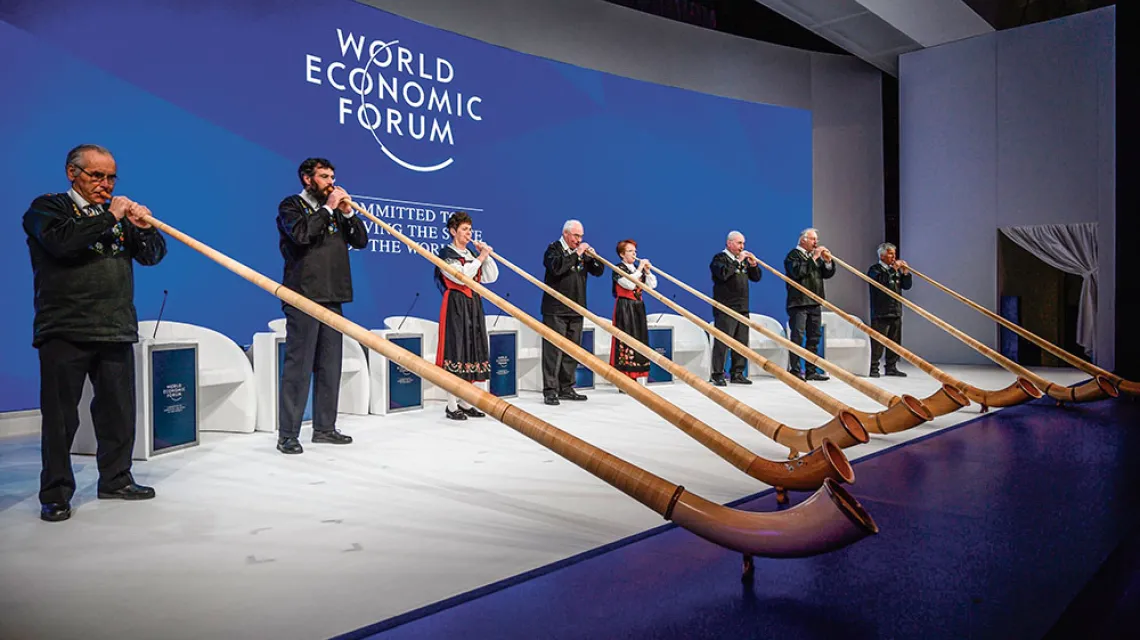 Ceremonia otwarcia Forum Ekonomicznego w Davos, 22 stycznia 2019 r. / FABRICE COFFRINI / AFP / EAST NEWS