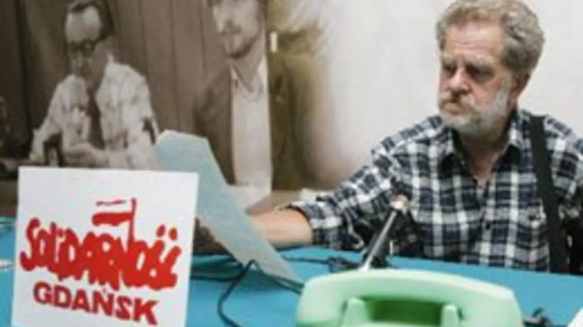 Andrzej Gwiazda w sali BHP Stoczni Gdańskiej / Fot. WOJTEK JAKUBOWSKI / KFP / 