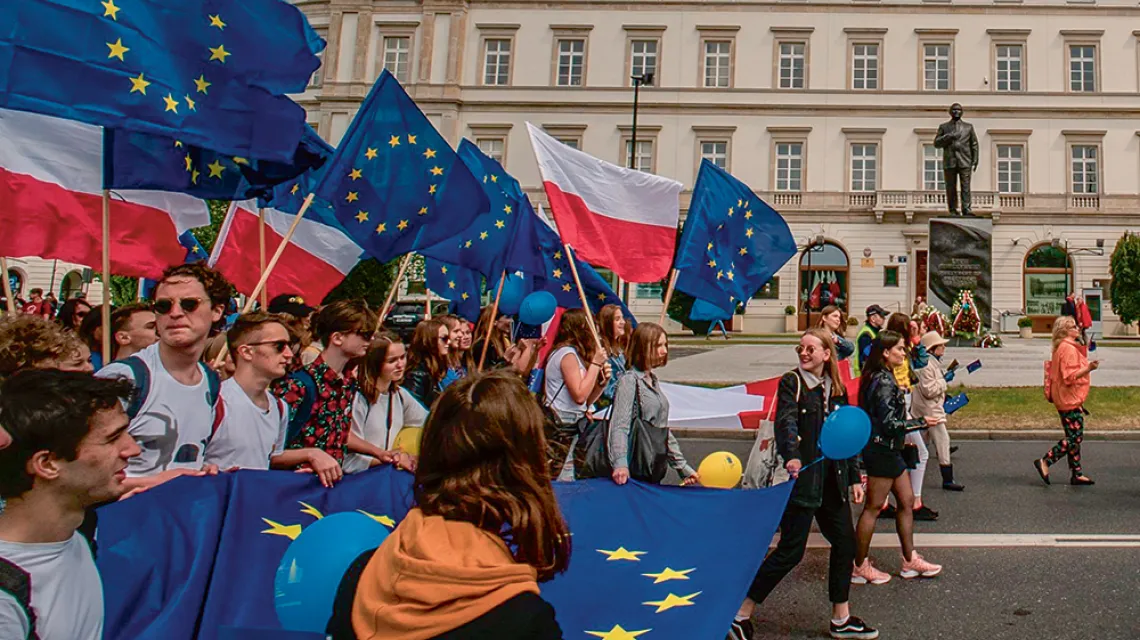 Parada Schumana w Warszawie, maj 2019 r. / PIOTR JAXA / FORUM