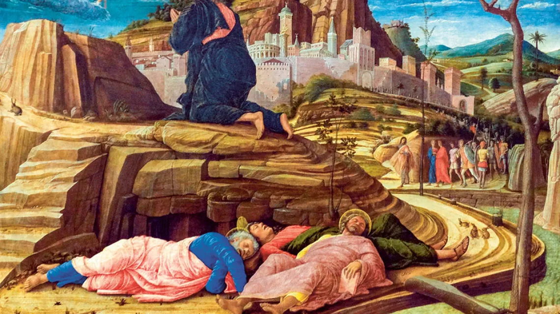 Andrea Mantegna „Modlitwa w Ogrójcu”, ok. 1460 r. / UNIVERSAL HISTORY ARCHIVE / GETTY IMAGES