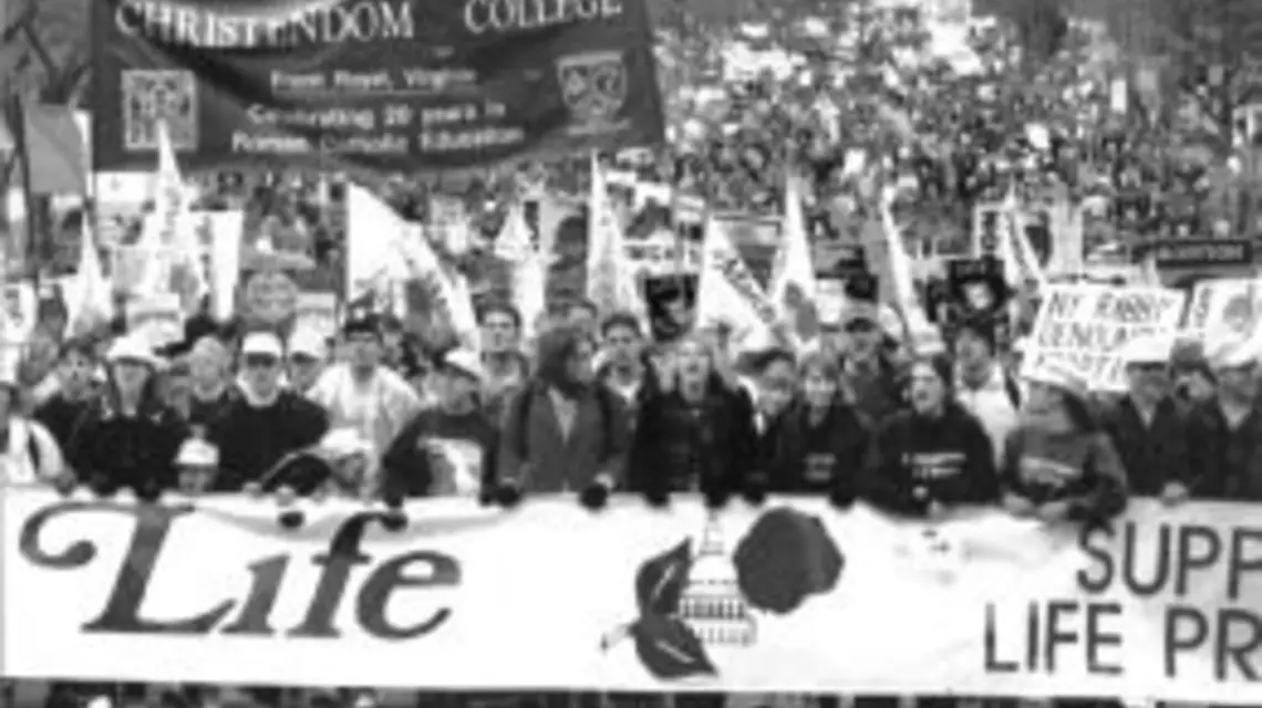 Demonstracja przeciwników aborcji w Waszyngtonie, rok 1997 / 