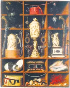 Johann Georg Hintz "Szafa ze zbiorami kunstkamery" (ok. 1666 r.) / 