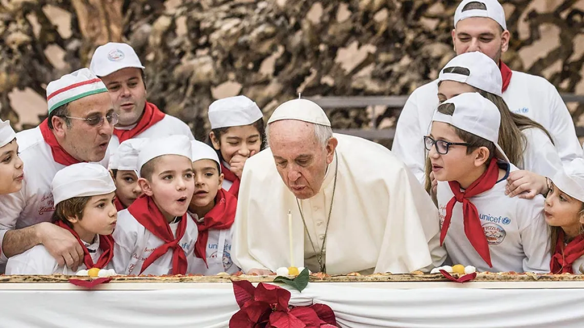 81. urodziny papieża Franciszka, Watykan, 17 grudnia 2017 r. / L'OSSERVATORE ROMANO / EAST NEWS