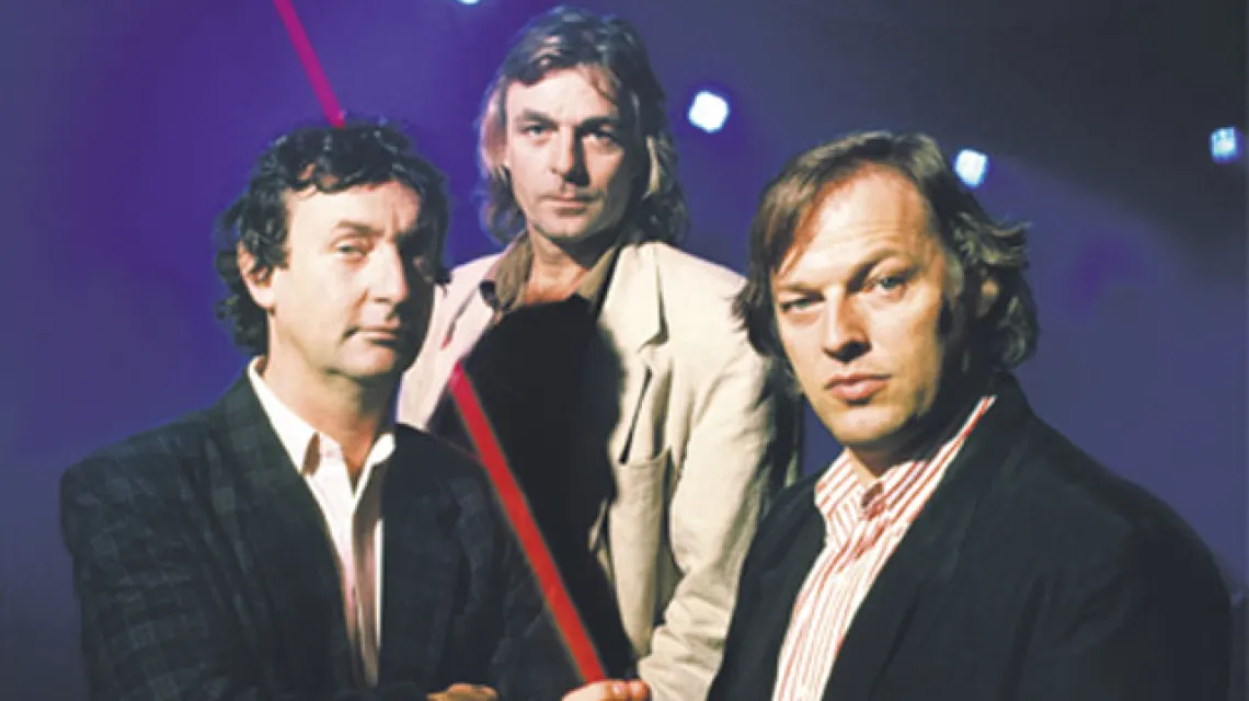 Legendarny zespół rockowy Pink Floyd posługiwał się światłem lasera podczas koncertów / fot. Louie Psihoyos / Science Faction / Corbis / 