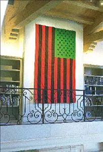 David Hammons, "Flaga afroamerykańska", 1989 / 