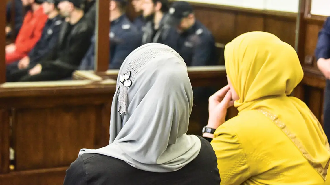 Proces Czeczeńców oskarżonych o pomoc terrorystom przed sądem w Białymstoku, 2016 r . / ANDRZEJ ZGIET / POLSKA PRESS / GAZETA WSPÓŁCZESNA / KURIER PORANNY / EAST NEWS