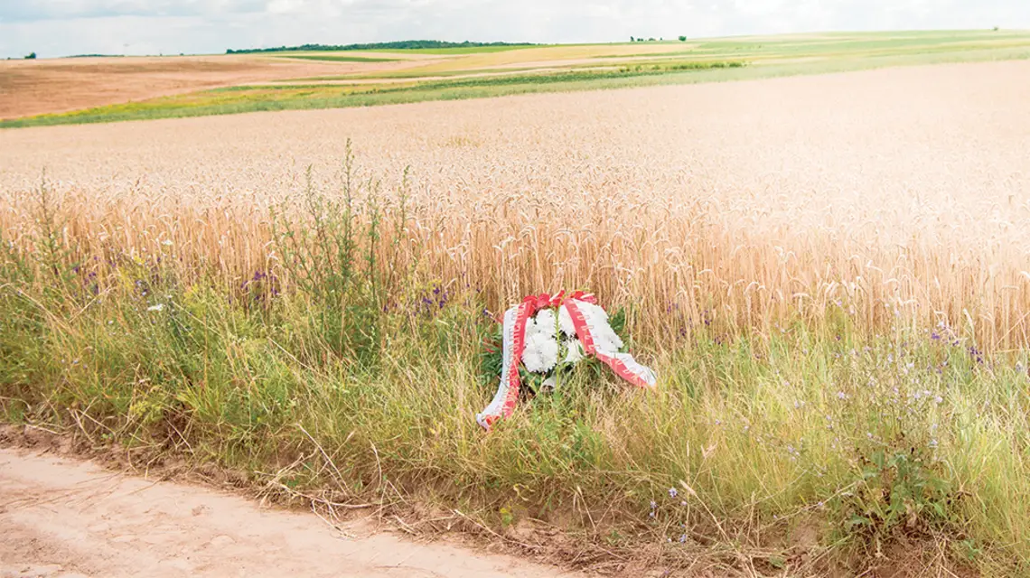 Miejsce po nieistniejącej wsi Kolonia Pokuta na Wołyniu, której ok. 49 mieszkańców zostało zamordowanych przez Ukraińców we wrześniu 1943 r. W lipcu 2018 r., w 75. rocznicę apogeum zbrodni wołyńsko-galicyjskiej – 11 lipca 1943 r. oddziały UPA zaatako / AGNIESZKA SNIEŻKO / EAST NEWS