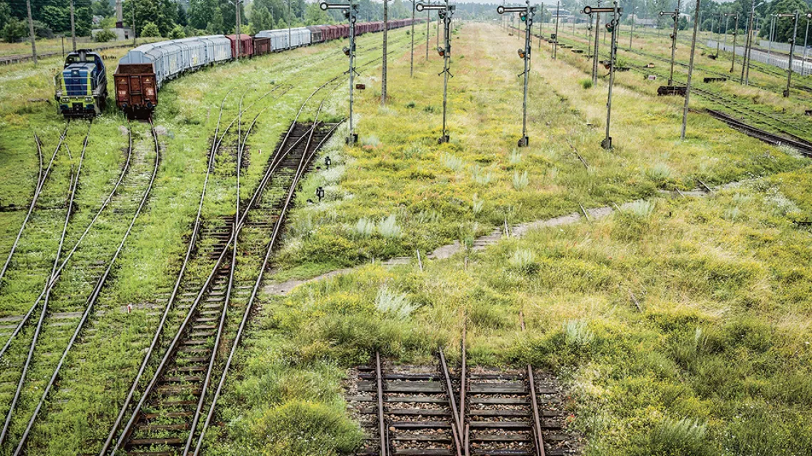 Infrastruktura kolejowa na stacji Czeremcha, 2018 r. / PIOTR TRACZ / REPORTER