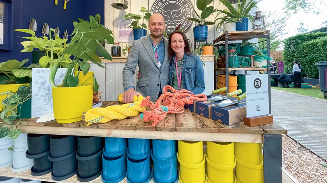 Ally Mitchell z żoną Louise podczas Chelsea Flower Show. Londyn, 22 maja 2023 r. / WICEK SOSNA