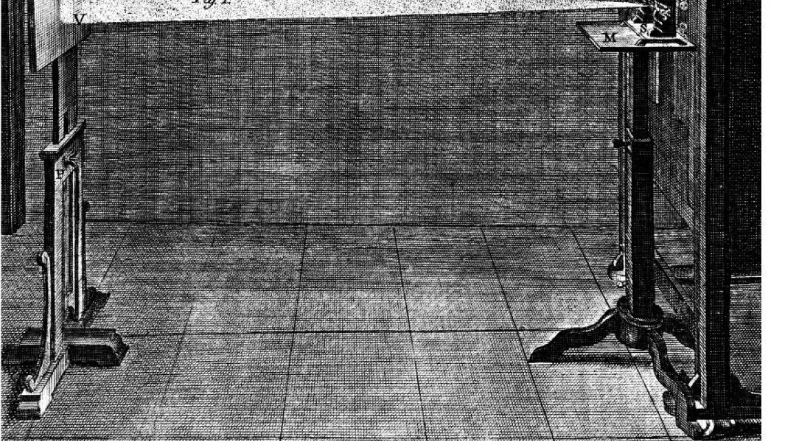 Rozszczepienie światła w pryzmacie. Rycina z popularyzatorskiej wesji "Principiów" Izaaka Newtona, Londyn 1747 r. / fot. East News / 