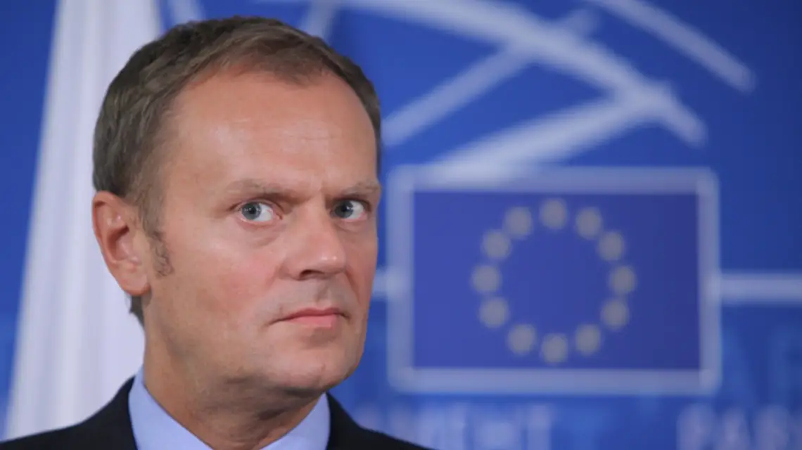 Donald Tusk w Parlamencie Europejskim, Bruksela, wrzesień 2009 r. / fot. EPA/PAP / 