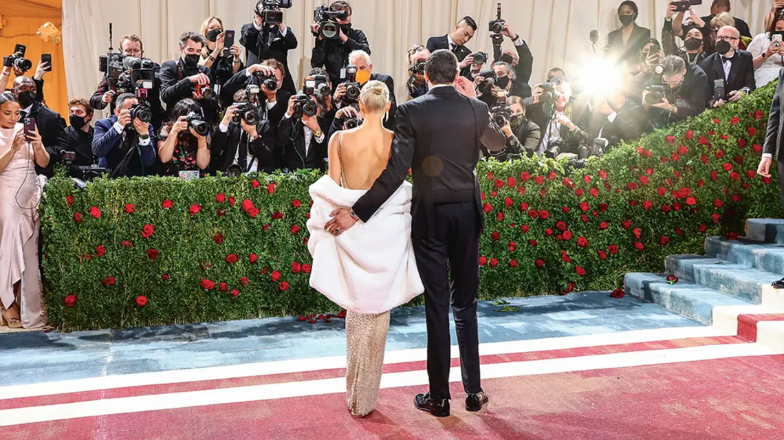 Kim Kardashian na gali MET w Metropolitan Museum prezentowała się w sukience należącej do Marilyn Monroe. Nowy Jork, 2 maja 2022 r. / ARTURO HOLMES / MG22 / GETTY IMAGES
