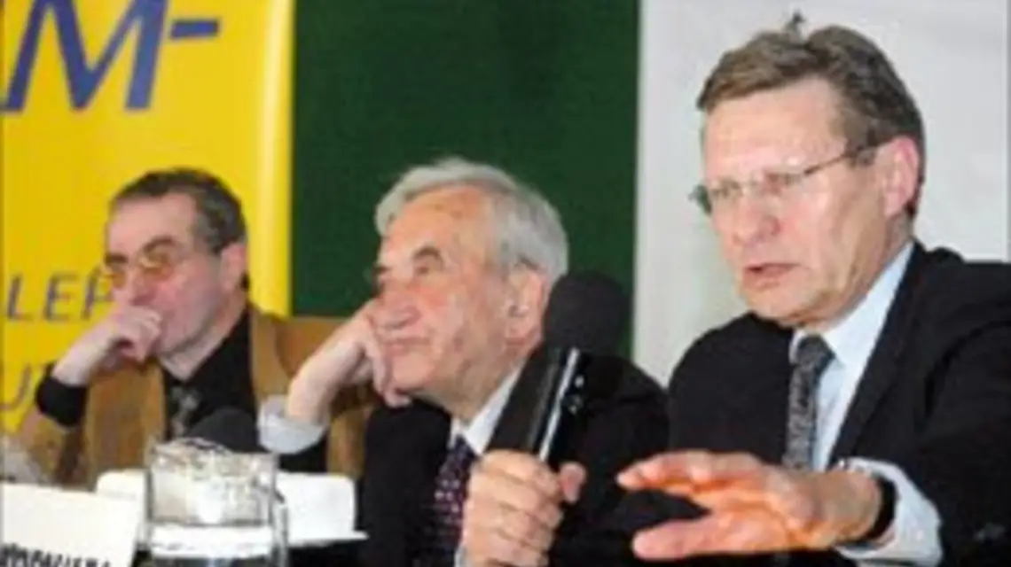 Modzelewski, Mazowiecki, Balcerowicz. Fot.G.Kozakiewicz / 