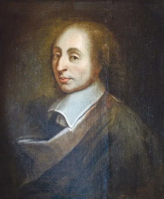 Blaise Pascal, kopia obrazu François II Quesnela, wykonanego dla Gérarda Edelincka w 1691 r. / DOMENA PUBLICZNA