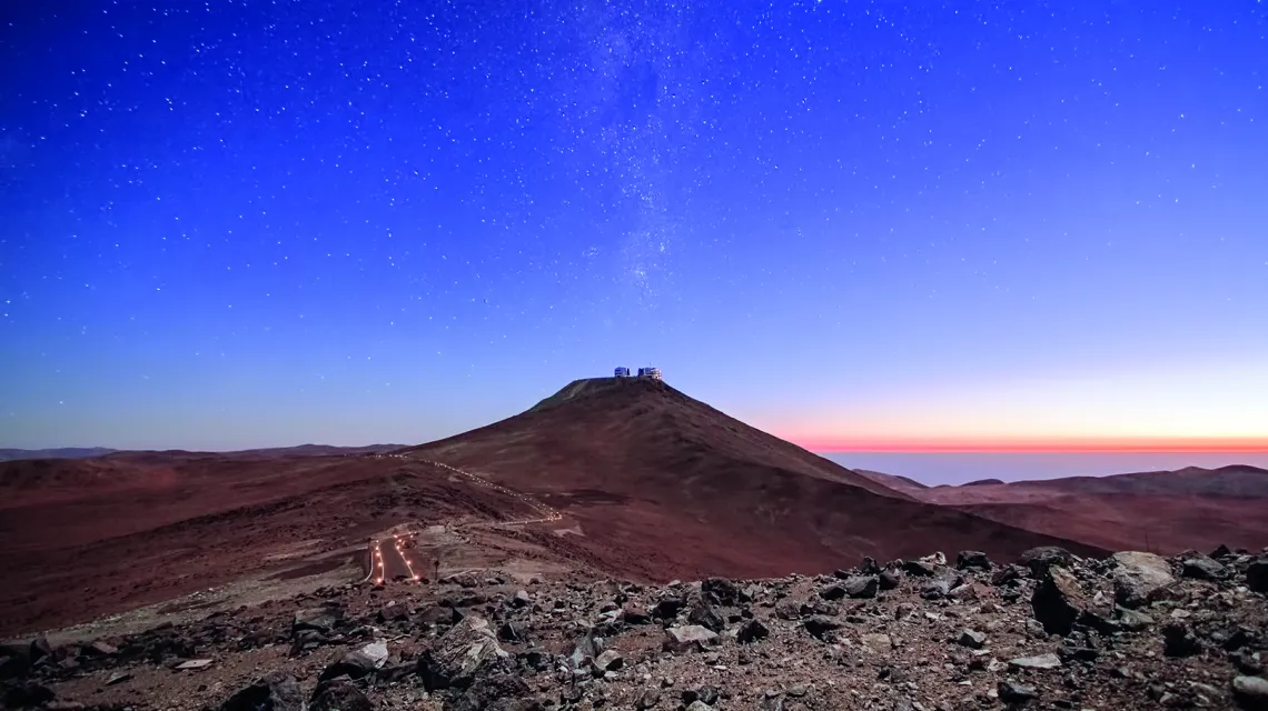 Obserwatorium Paranal ESO na górze Cerro Paranal, Chile. Tu Europejska Agencja Kosmiczna testuje marsjańskie łaziki. / FOT. JULIEN H. V. GIRARD / / AP / EAST NEWS / Julien H. V. Girard