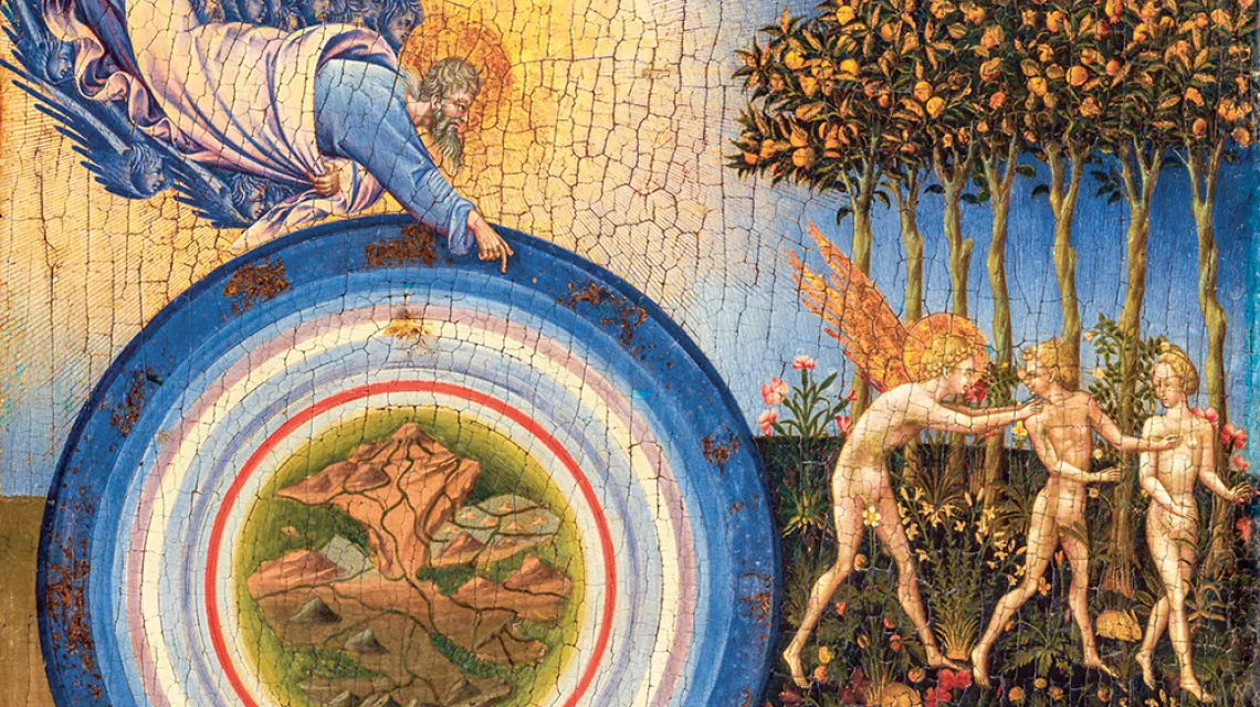 Giovanni di Paolo, „Stworzenie świata i wygnanie z raju”, 1445, Metropolitan Museum of Art, Nowy Jork / EAST NEWS