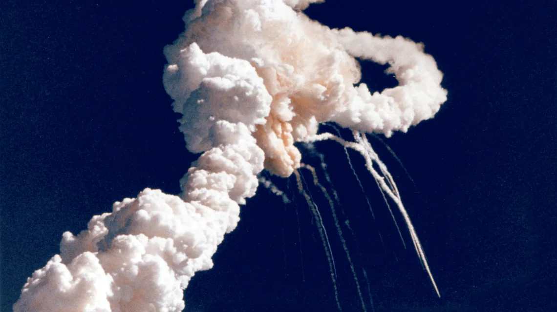 Moment katastrofy Challengera. /  / Fot. NASA