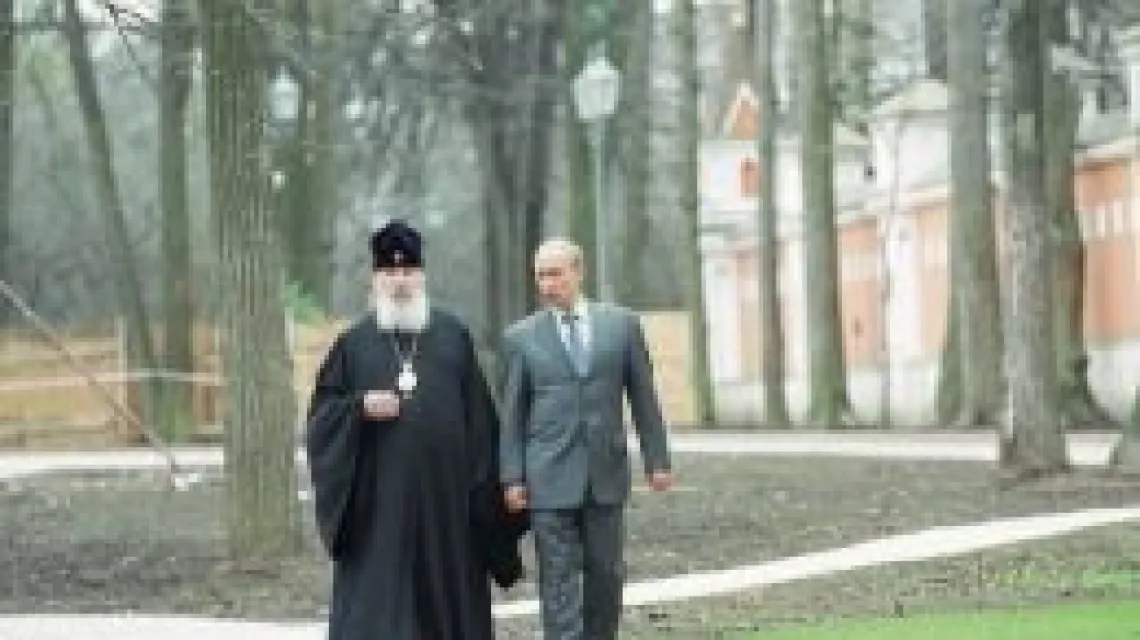 Patriarcha Aleksy II i prezydent Władimir Putin / 