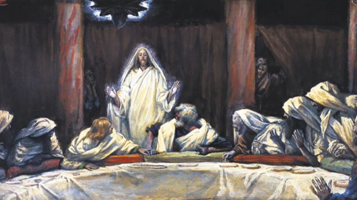 James Tissot, "Objawił sie Jedenastu, gdy siedli do wieczerzy”, 1886-94 r. / Brooklyn Museum / Corbis / 