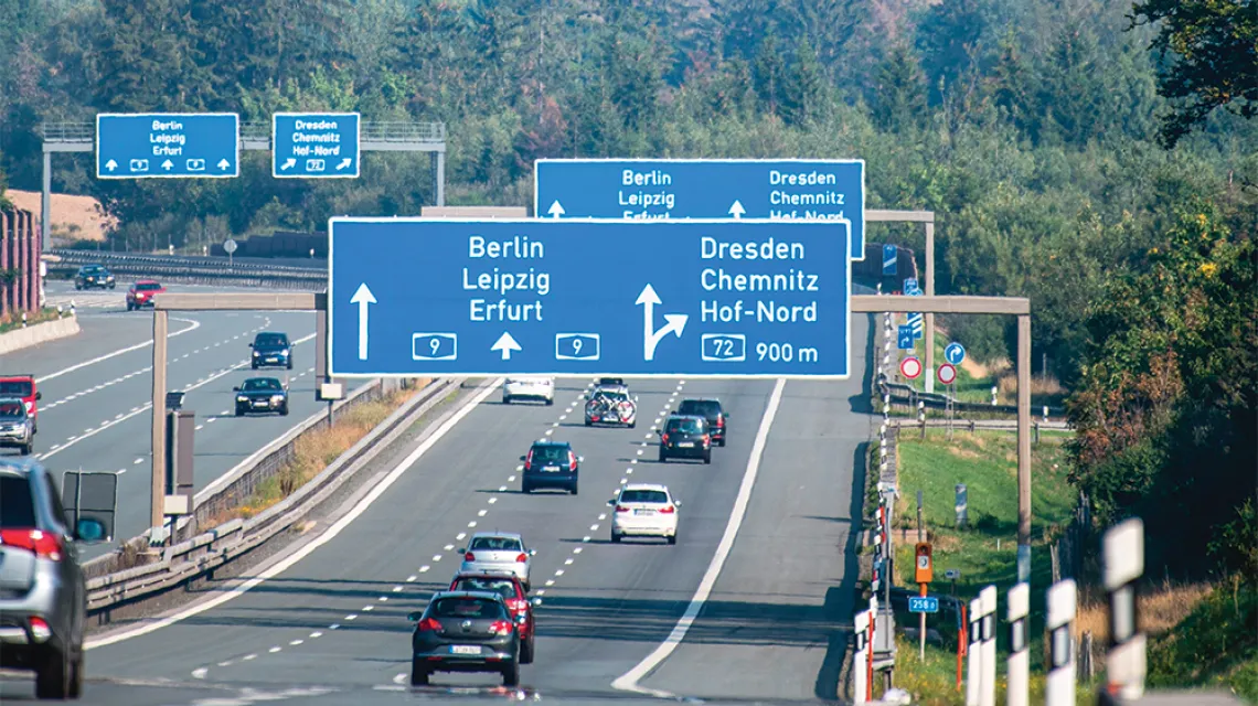 Niemiecka autostrada A9. 25 sierpnia 2019 r. / WOJCIECH STRÓŻYK / REPORTER