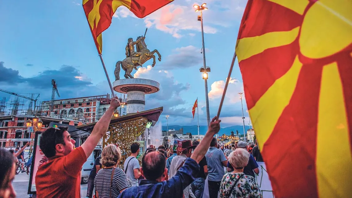Demonstracje antyrządowe, Skopje, czerwiec 2016 r. / MAXIMILIAN VON LACHNER / GETTY IMAGES