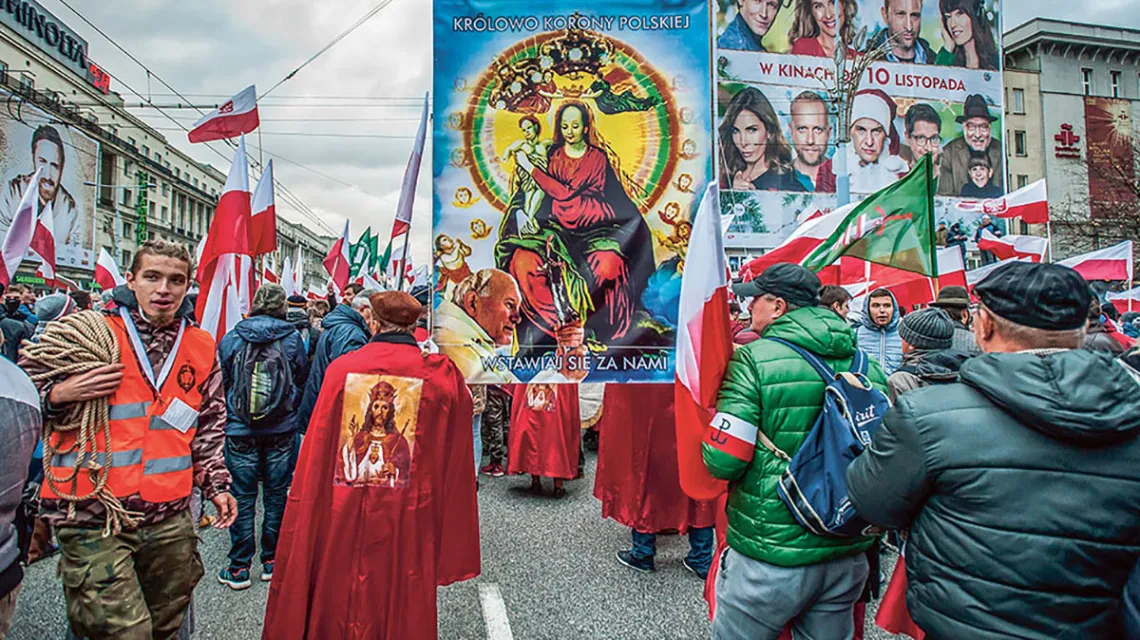 Marsz Niepodległości w Warszawie, 2017 r. / KAROL MAKURAT / REPORTER