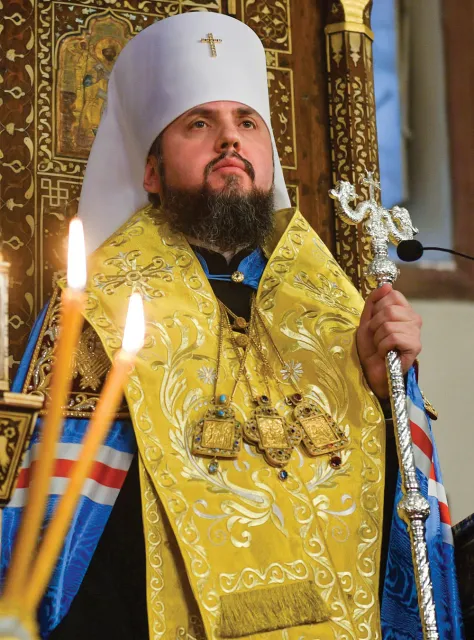 Lider Ukraińskiego Kościoła Prawosławnego, metropolita kijowski Epifaniusz./Fot. Wikimedia Commons / 