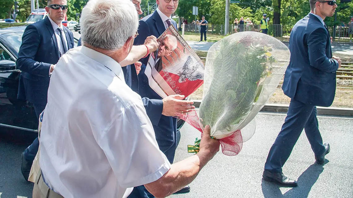 Odsłonięcie pomnika Lecha Kaczyńskiego, Szczecin, czerwiec 2018 r. / WOJCIECH STRÓŻYK / REPORTER