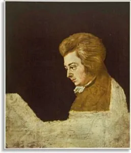 Niedokończony portret W.A. Mozarta autorstwa Josepha Lange, 1782 / 