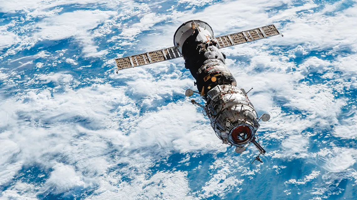 Rosyjski statek zaopatrzeniowy Progress 77 w drodze z Międzynarodowej Stacji Kosmicznej / NASA.GOV