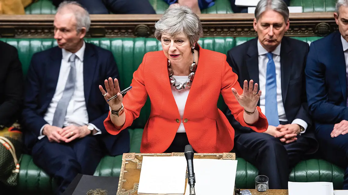 Premier Theresa May w Izbie Gmin, Londyn, 12 marca 2019 r. / JESSICA TAYLOR / UK PARLIAMENT / EAST NEWS