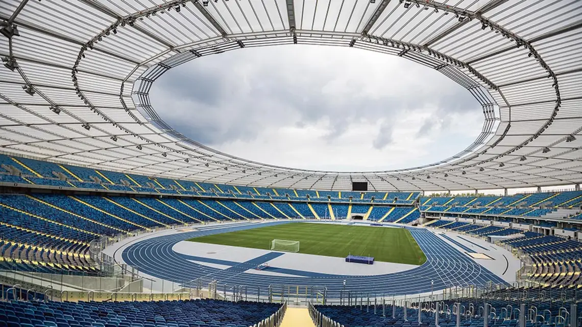 Stadion Śląski na dwa tygodnie przed otwarciem, Chorzów, 18 września 2017 r. / MAREK KUWAK / FORUM
