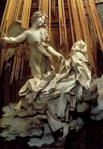 Gian Lorenzo Bernini (1598-1680) "Ekstaza św. Teresy", kościół Santa Maria della Vittoria w Rzymie / 