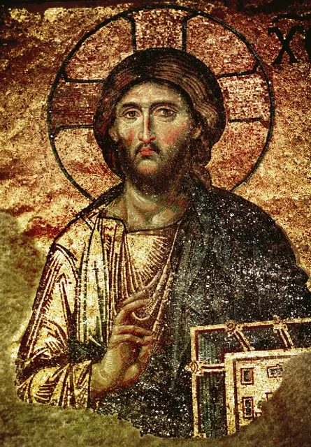 Mozaika przedstawiająca tzw. „Smutnego Chrystusa”, kościół Hagia Sophia w Stambule / fot. KNA-BILD / 