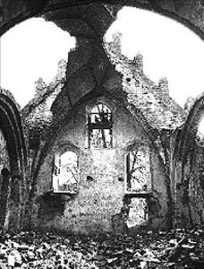 Ruiny poniemieckiego kościoła w Turgieniewie, 50 km od Kaliningradu /fot. KNA-Bild / 