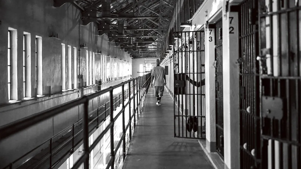 Korytarze więzienia San Quentin, Kalifornia, 2017 r. / EZRA SHAW / GETTY IMAGES