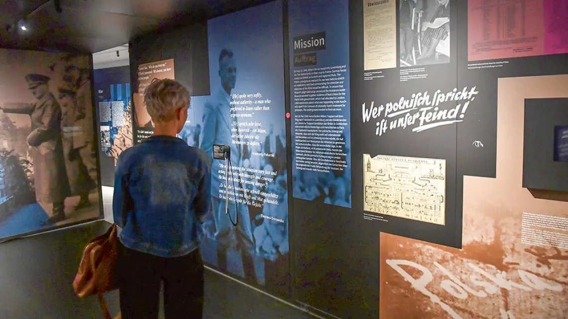 Wystawa  „Ochotnik. Witold Pilecki i jego misja w Auschwitz” w Instytucie Pileckiego w Berlinie, 31 sierpnia 2020 r. / MARCIN BIELECKI / PAP