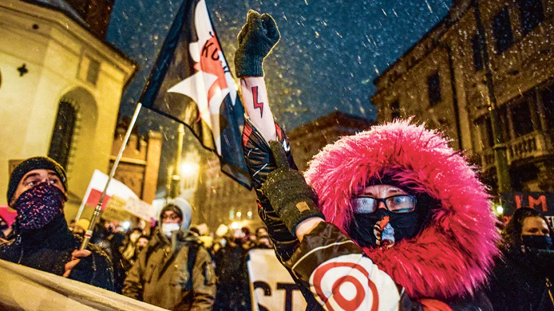 Strajk Kobiet w Krakowie, 29 stycznia 2021 r. / JACEK TARAN