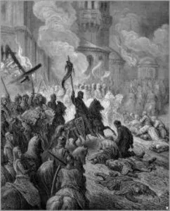 Gustave Dore "Wkroczenie krzyżowców do Konstantynopola" / 